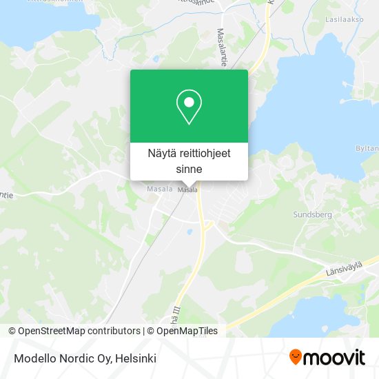 Modello Nordic Oy kartta