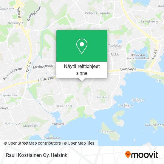 Rauli Kostiainen Oy kartta