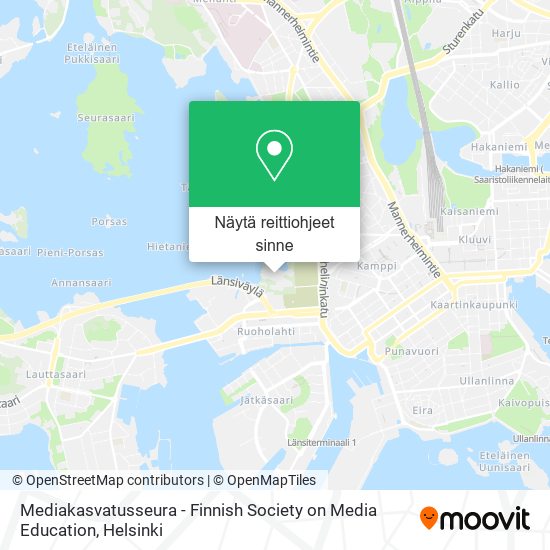 Mediakasvatusseura - Finnish Society on Media Education kartta