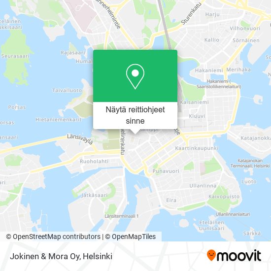 Jokinen & Mora Oy kartta