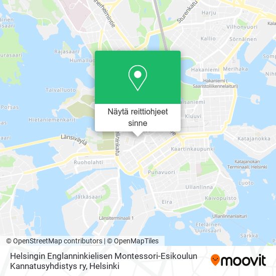 Helsingin Englanninkielisen Montessori-Esikoulun Kannatusyhdistys ry kartta