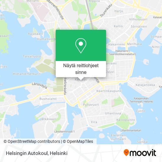 Helsingin Autokoul kartta