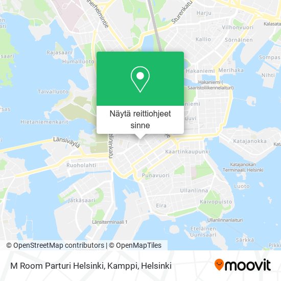 M Room Parturi Helsinki, Kamppi kartta