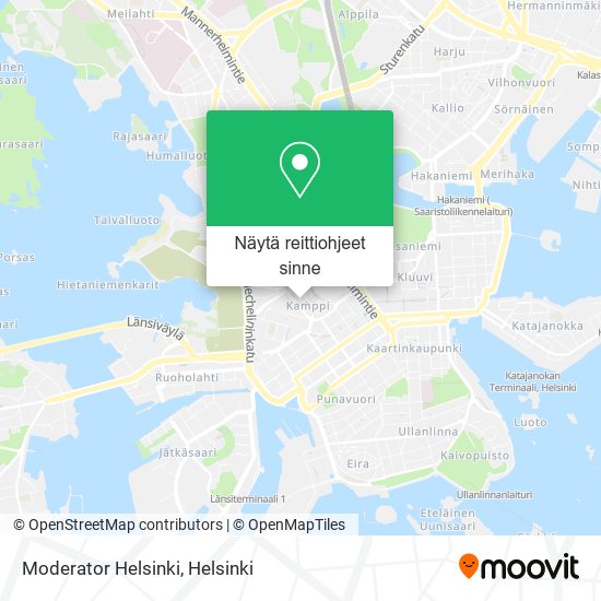 Moderator Helsinki kartta