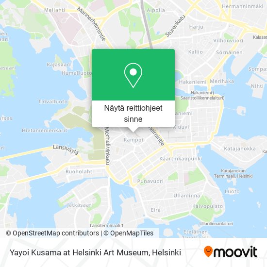 Yayoi Kusama at Helsinki Art Museum kartta