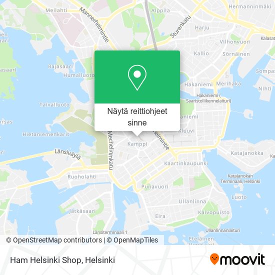 Ham Helsinki Shop kartta
