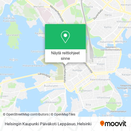 Helsingin Kaupunki Päiväkoti Leppäsuo kartta
