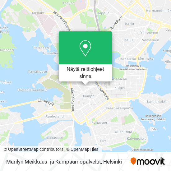 Marilyn Meikkaus- ja Kampaamopalvelut kartta