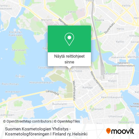 Suomen Kosmetologien Yhdistys - Kosmetologföreningen I Finland ry kartta