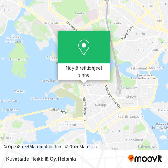 Kuvataide Heikkilã Oy kartta