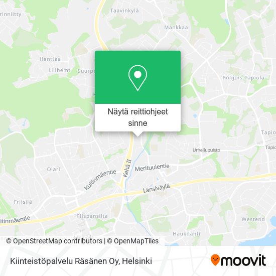 Kiinteistöpalvelu Räsänen Oy kartta