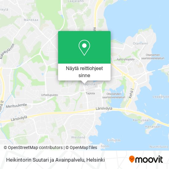 Heikintorin Suutari ja Avainpalvelu kartta