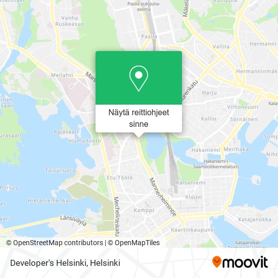 Developer's Helsinki kartta