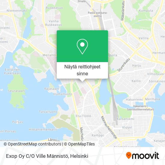 Exop Oy C/O Ville Männistö kartta