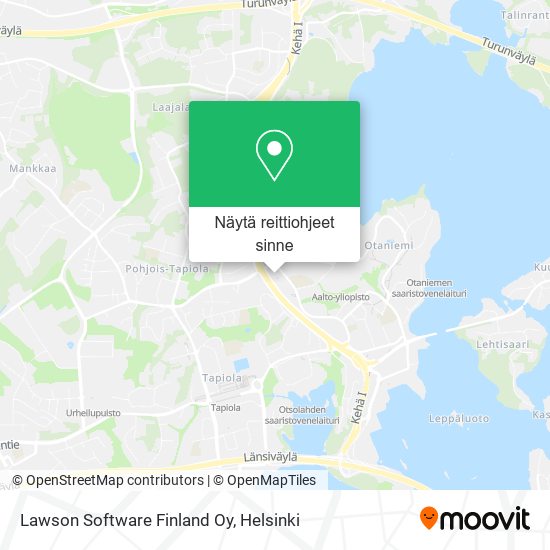 Lawson Software Finland Oy kartta
