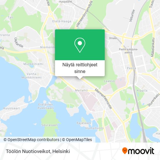 Töölön Nuotioveikot kartta