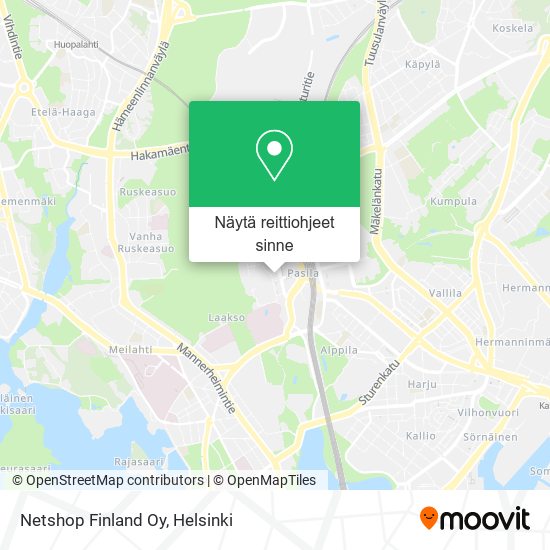 Netshop Finland Oy kartta