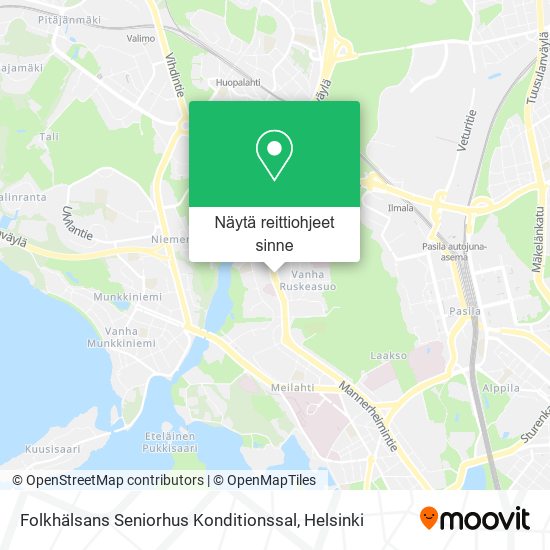 Folkhälsans Seniorhus Konditionssal kartta