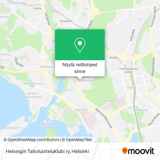 Helsingin Taitoluisteluklubi ry kartta