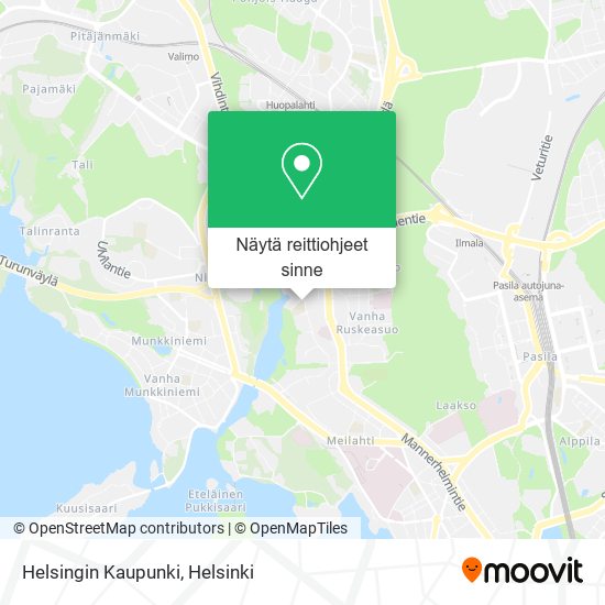 Helsingin Kaupunki kartta