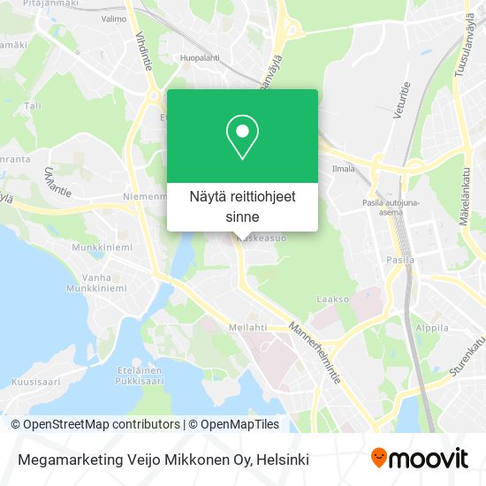 Megamarketing Veijo Mikkonen Oy kartta