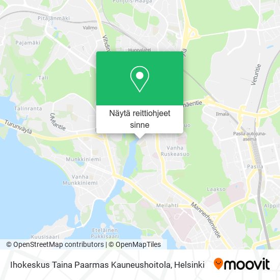 Ihokeskus Taina Paarmas Kauneushoitola kartta