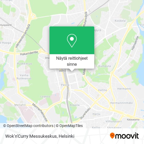 Wok'n'Curry Messukeskus kartta