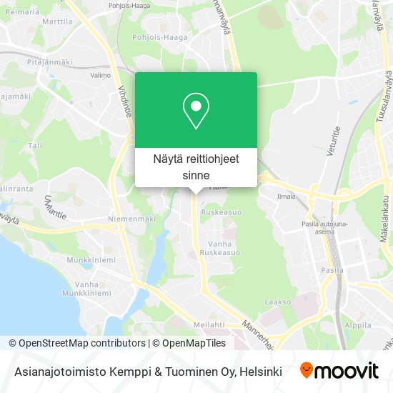 Asianajotoimisto Kemppi & Tuominen Oy kartta