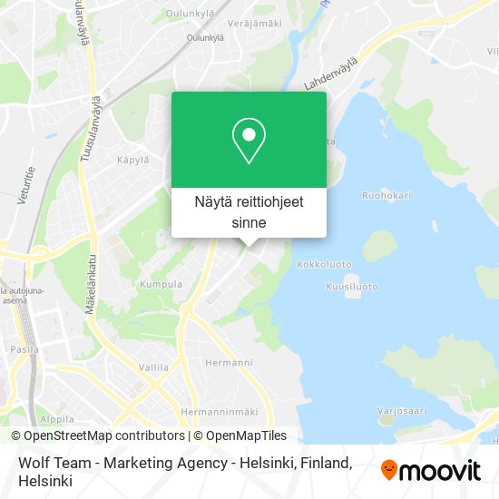 Wolf Team - Marketing Agency - Helsinki, Finland kartta