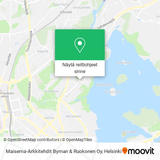 Maisema-Arkkitehdit Byman & Ruokonen Oy kartta