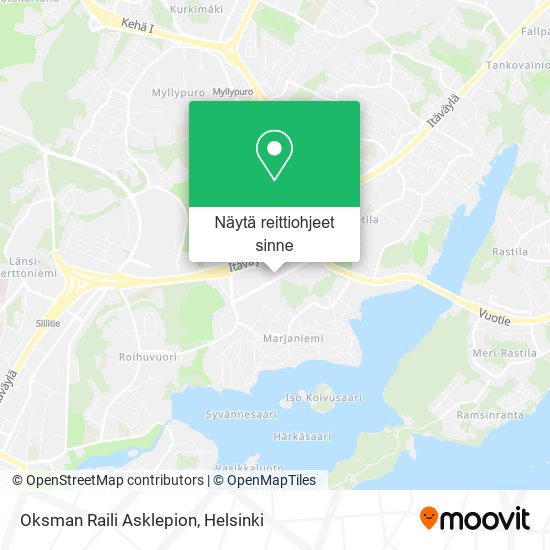Oksman Raili Asklepion kartta