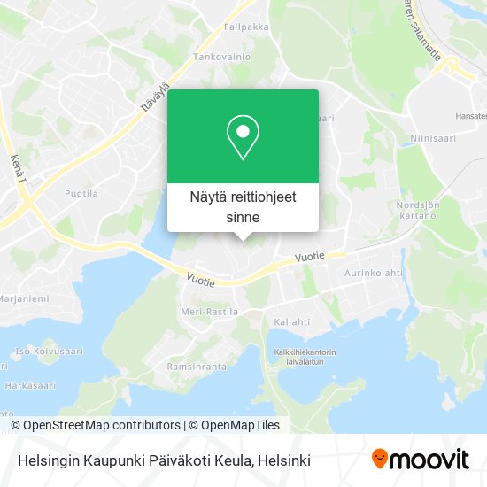 Helsingin Kaupunki Päiväkoti Keula kartta