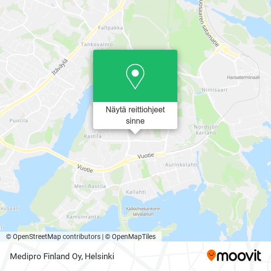 Medipro Finland Oy kartta