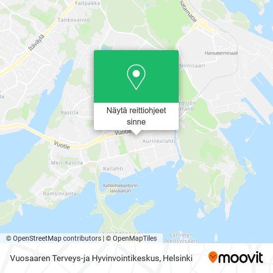 Vuosaaren Terveys-ja Hyvinvointikeskus kartta