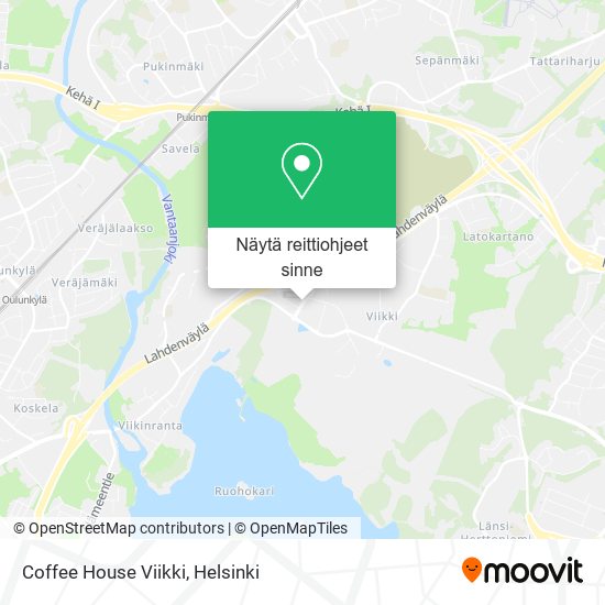 Coffee House Viikki kartta