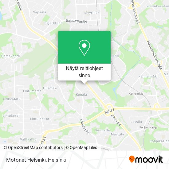 Motonet Helsinki kartta