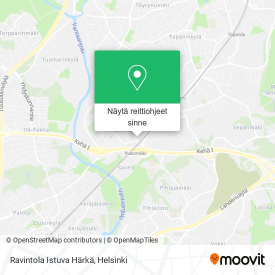 Ravintola Istuva Härkä kartta