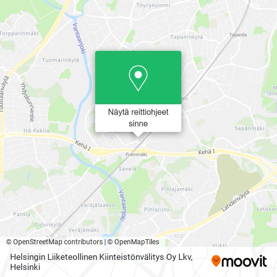Helsingin Liiketeollinen Kiinteistönvälitys Oy Lkv kartta