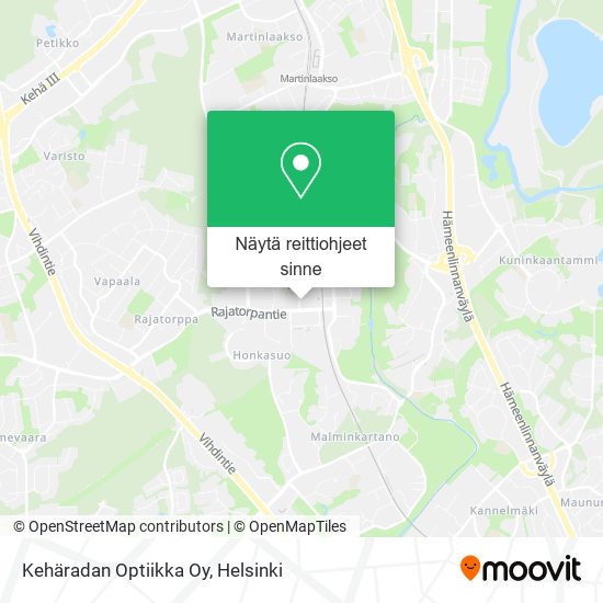 Kehäradan Optiikka Oy kartta