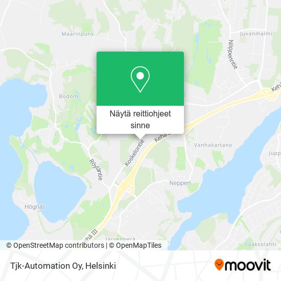 Tjk-Automation Oy kartta