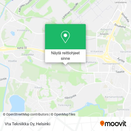 Vta Tekniikka Oy kartta