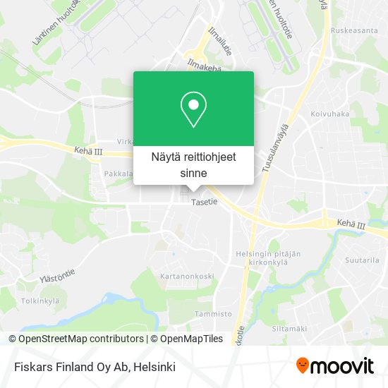 Fiskars Finland Oy Ab kartta