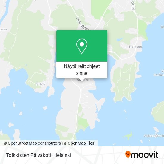 Tolkkisten Päiväkoti kartta