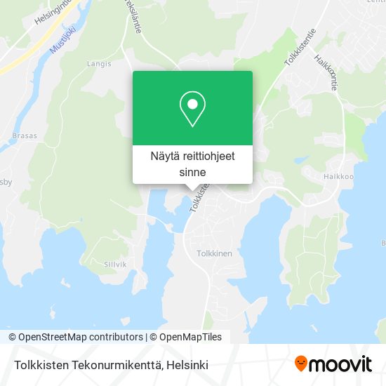 Tolkkisten Tekonurmikenttä kartta