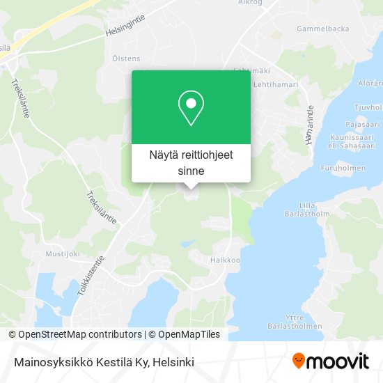 Mainosyksikkö Kestilä Ky kartta