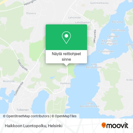 Haikkoon Luontopolku kartta