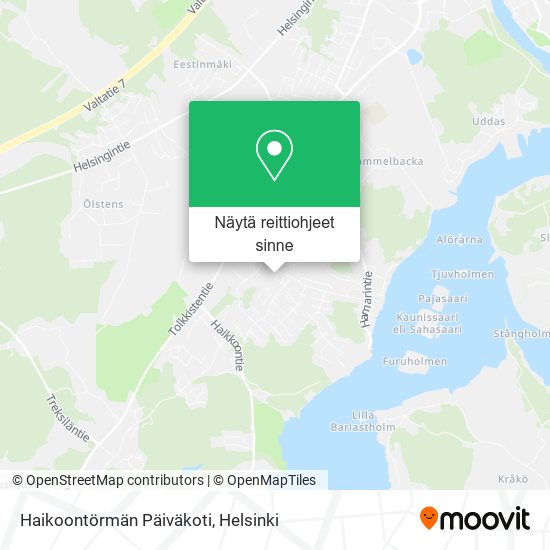 Haikoontörmän Päiväkoti kartta