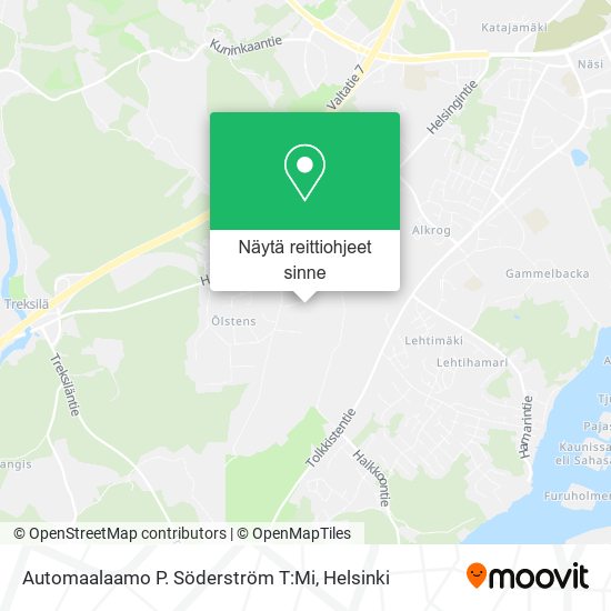 Automaalaamo P. Söderström T:Mi kartta