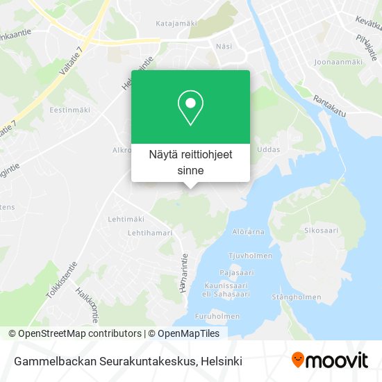 Gammelbackan Seurakuntakeskus kartta