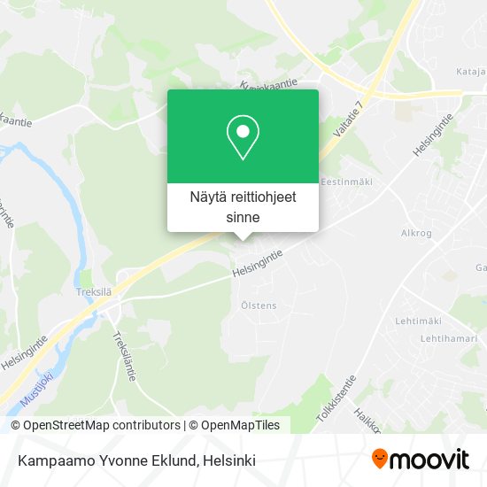 Kampaamo Yvonne Eklund kartta